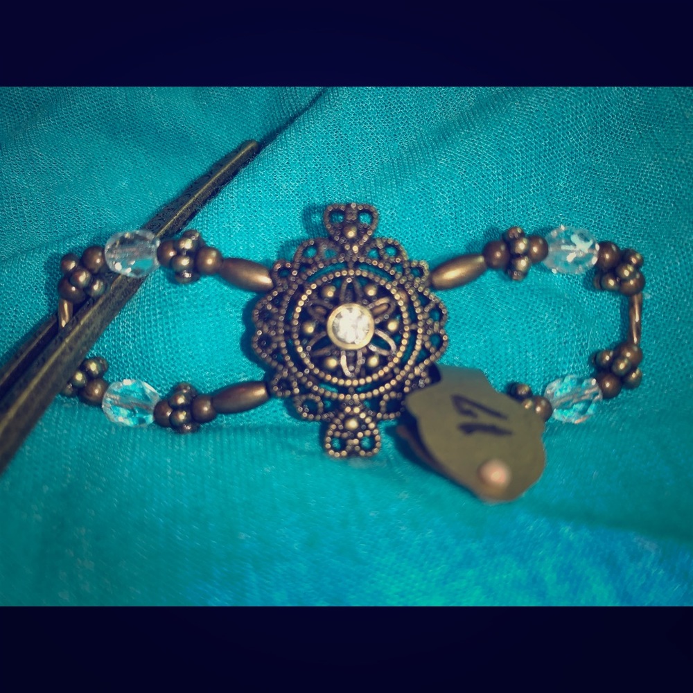 SMALL Lila Rose Flexi Clip, antiqued bronze
